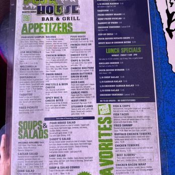 Pour House Bar & Grill - Menu - American Near Me - North Bend, Washington