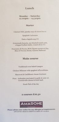 Menu photo 4 Amarone Restaurant Bath, BAS