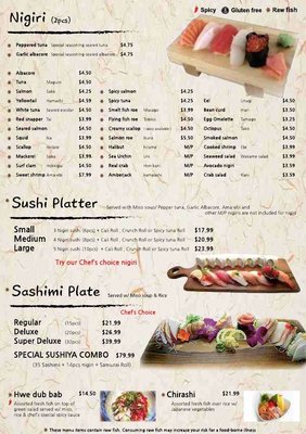 Menu photo 1 Sushi Ya Kennewick, WA