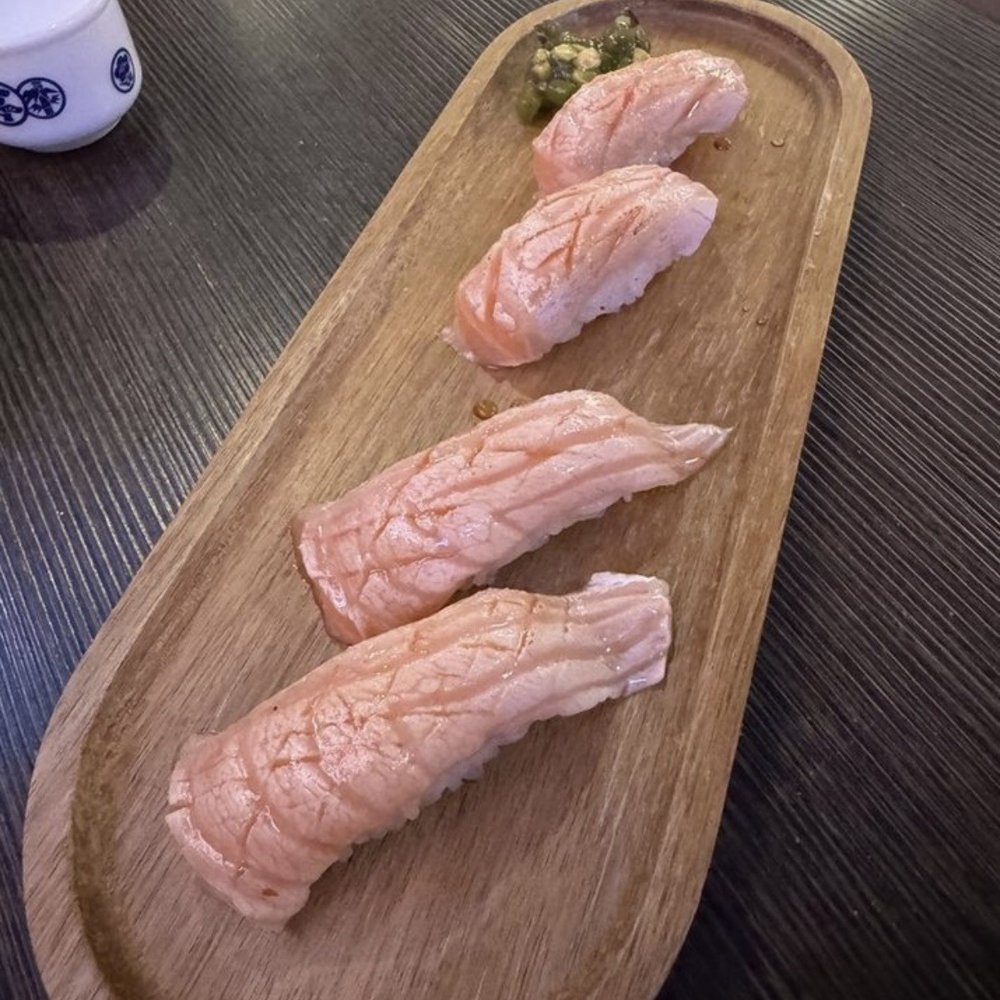 Spiral Flame - Salmon Belly - Japanese Near Me - San Bruno, California Spiral Flame - Salmon Belly - Japanese Near Me - San Bruno, California