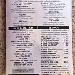 Annabel's Italian Restaurant - Menu