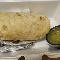 Burrito with chicken and salsa Burrito with chicken and salsa