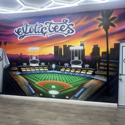 Exotic Trees - Dodgers tribute mural