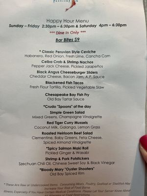 Menu photo 7 PassionFish Reston Reston, VA
