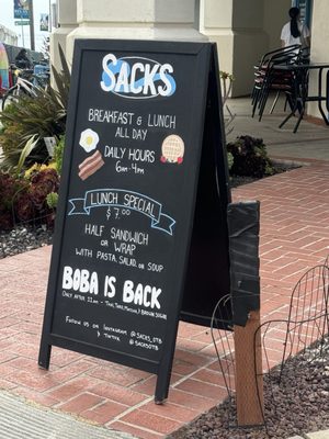 Menu photo 4 Sacks On the Beach Redondo Beach, CA