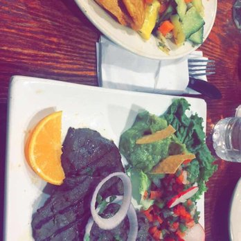 Don Mario - Carne Asada with Tostones and steamed veggies. yum - Chicken Shop Near Me - Brooklyn, New York
