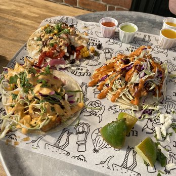 Electric Circus Taco Bar - Smashville hot chicken, pork belly, and spicy carnitas - Tacos Near Me - Williamsburg, Virginia Electric Circus Taco Bar - Smashville hot chicken, pork belly, and spicy carnitas - Tacos Near Me - Williamsburg, Virginia