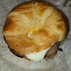 Tastee's Sub Sandwiches Shakes and Coffee - Large breakfast croissant