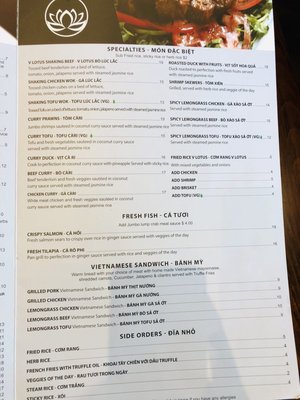 Menu photo 7 V Lotus Sugar Land, TX Menu photo 7 V Lotus Sugar Land, TX