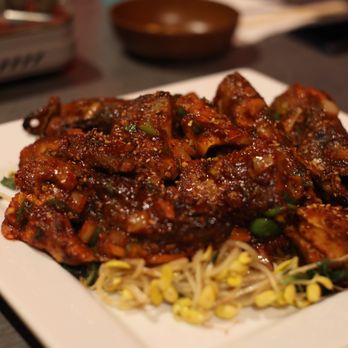 Beers Korean Restaurant - a plate of food on a table - Bars Near Me - Dallas, Texas Beers Korean Restaurant - a plate of food on a table - Bars Near Me - Dallas, Texas