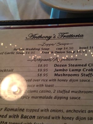 Menu photo 3 Anthony's Trattoria Reading, PA