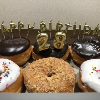 Dandee Donut Factory - 3 Boston cream donuts, two vanilla frosted, one Dandee - Donuts Near Me - Pompano Beach, Florida Dandee Donut Factory - 3 Boston cream donuts, two vanilla frosted, one Dandee - Donuts Near Me - Pompano Beach, Florida