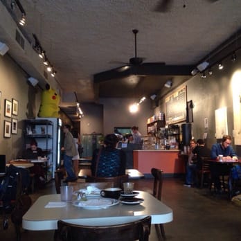 Boomtown Coffee - View of cafe from my seat. - Cafes Near Me - Houston, Texas