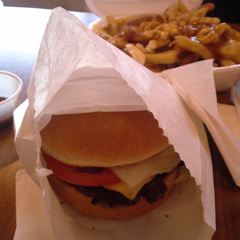 Fresh Burger - Fresh Burger Combo - minus the drink.  Burger wasn't heavy which I liked! - Burgers Near Me - Richmond Hill, Ontario