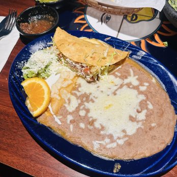 Sol y Luna - Enchilada, taco combination!! No rice just amazing beans by choice! - Mexican Near Me - Tarzana, California Sol y Luna - Enchilada, taco combination!! No rice just amazing beans by choice! - Mexican Near Me - Tarzana, California