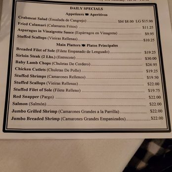 Rincon De Espana - Menu as of February 2022 - Spanish Near Me - Bayonne, New Jersey