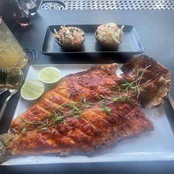 Ember Kitchen - Branzeno grilled fish. Off menu special. If it happens to be available the day you're there you need to get this! - Latin American Near Me - Austin, Texas