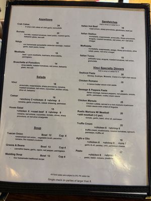 Menu photo 2 Vinci Winery New Kensington, PA Menu photo 2 Vinci Winery New Kensington, PA