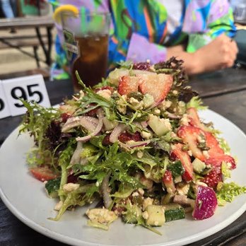 Tommyknocker's Cornish Pasty - Strawberry salad (full size) - British Near Me - Port Townsend, Washington Tommyknocker's Cornish Pasty - Strawberry salad (full size) - British Near Me - Port Townsend, Washington