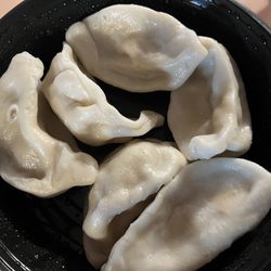 Pork potstickers steamed