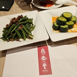 Green beans, cucimber