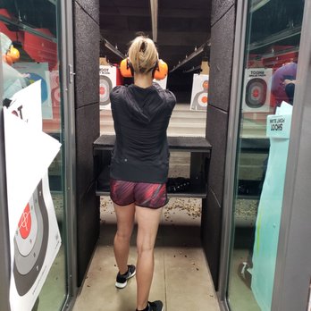 Range USA Round Rock - Robynn G taking aim. - Guns & Ammo Near Me - Round Rock, Texas