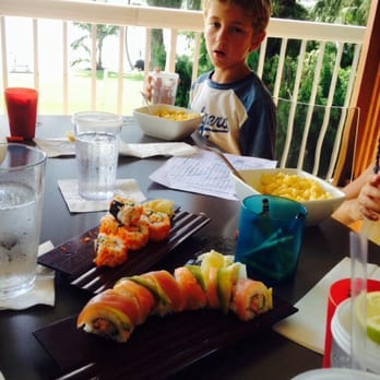 Hilo Bay Cafe - Philip being silly. Sushi for adults and mac & cheese for kids. - New American Near Me - Hilo, Hawaii Hilo Bay Cafe - Philip being silly. Sushi for adults and mac & cheese for kids. - New American Near Me - Hilo, Hawaii