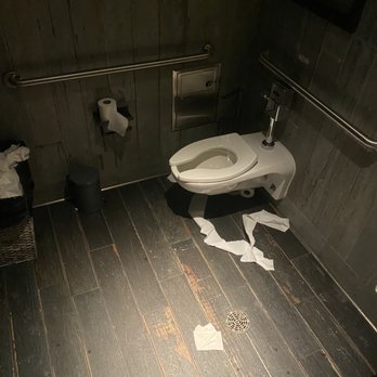 Haywire - First floor restroom was a mess. - New American Near Me - Plano, Texas Haywire - First floor restroom was a mess. - New American Near Me - Plano, Texas