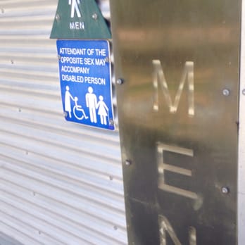 Buttonwillow Rest Area - Men's bathroom - Rest Stops Near Me - Buttonwillow, California