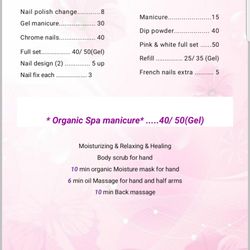 Ailly's Nail Salon - Manicure prices