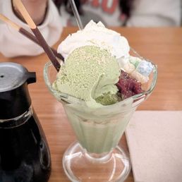 Matcha ice cream sundae Matcha ice cream sundae
