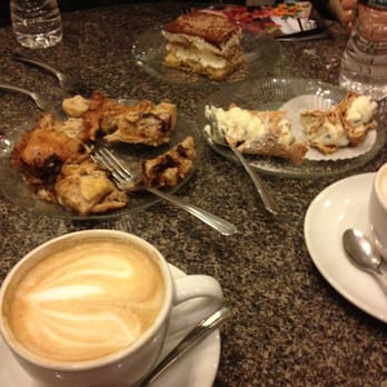 Caffe Greco - Banana bread pudding, tiramisu, cannoli and cappuccino, delicious! - Coffee & Tea Near Me - San Francisco, California