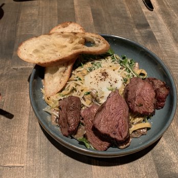Gather in Jackson Hole - Truffle pasta with Wyoming steak - New American Near Me - Jackson, Wyoming Gather in Jackson Hole - Truffle pasta with Wyoming steak - New American Near Me - Jackson, Wyoming