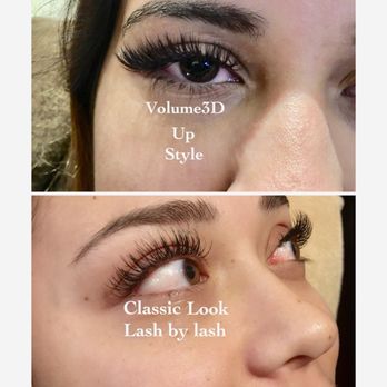 Lashed Up Studio - This pic show what is different of classic and Russian volume - Nail Salons Near Me - Kaneohe, Hawaii Lashed Up Studio - This pic show what is different of classic and Russian volume - Nail Salons Near Me - Kaneohe, Hawaii