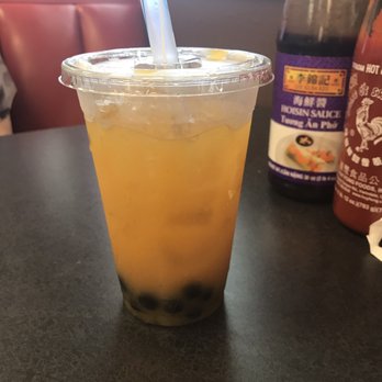 Not Just Pho - Mango and jasmine juice with bobba - Vietnamese Near Me - Hurst, Texas Not Just Pho - Mango and jasmine juice with bobba - Vietnamese Near Me - Hurst, Texas