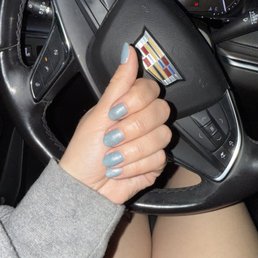 Nails done / Light blue gel / No design Nails done / Light blue gel / No design