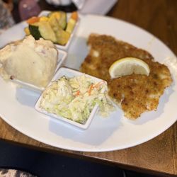 Black Dog Bar & Grille - Haddock topped with breadcrumbs