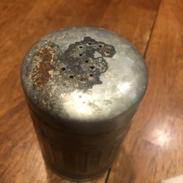 Should've known I was in trouble when the salt shaker looked this crusty.