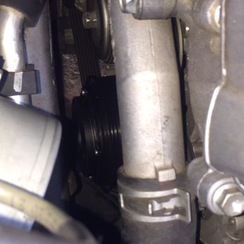 Poway Import Auto Experts - A/C Compressor under radiator hose in a TIGHT spot to get to. - Auto Repair Near Me - Poway, California