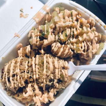 FiyahNesian Cuisine - Nana's bomb chicken w/ fried rice - Mexican Near Me