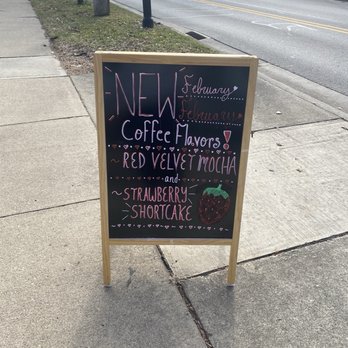 Joe Vino - a chalkboard sign on a sidewalk - Coffee & Tea Near Me - Canal Winchester, Ohio