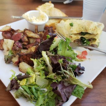 Joe's Farm Grill - Veggie omelet and potato with biscuit So good - American Near Me - Gilbert, Arizona Joe's Farm Grill - Veggie omelet and potato with biscuit So good - American Near Me - Gilbert, Arizona