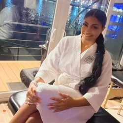 Blessed Hands Massage - Client pic on the massage table