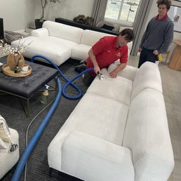White sofas are possible with steam king once or twice a year!!!