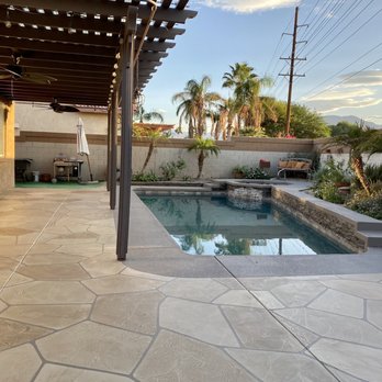 Concrete By Design - This is the beautiful work of Alfonso and Daniel! They are artists and they were so patient with me - Masonry/Concrete Near Me - Palm Desert, California