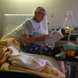 Jefferson Place - Just had a little dinner and sitting up in the bed.