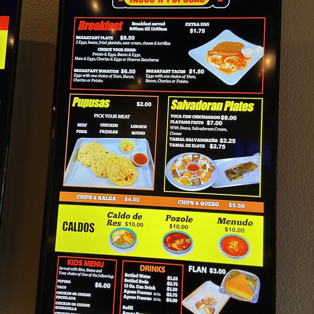 Tacusa - Menu - Tacos Near Me - Fort Worth, Texas