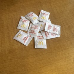 McDonald's - The salt we got (we used some before I took this photo)