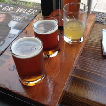 The Growlerie - 4-Beer Taster Tray - New American Near Me - Beaverton, Oregon The Growlerie - 4-Beer Taster Tray - New American Near Me - Beaverton, Oregon