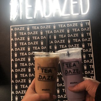 Tea Daze - Black pearl milk tea & taro nut milk tea - Bubble Tea Near Me - Stockton, California